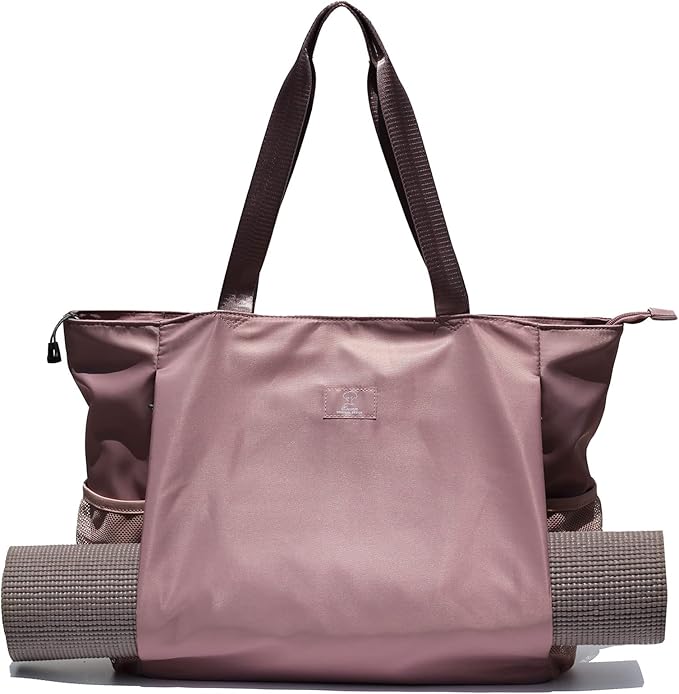 ESVAN Yoga Mat Bag Yoga Tote Carrier Shoulder Bag Carryall Tote for Office,Yoga,Pilates,Travel,Beach and Gym