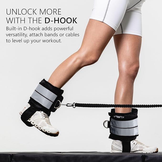 Ankle Weights 4β40 lbs with Dual Strap System (Heel & Wrap) β Single, Pair & Bundle Options with Resistance Bands & Handles β Strength Training, Pilates, Yoga, Glutes, Arms & Rehab