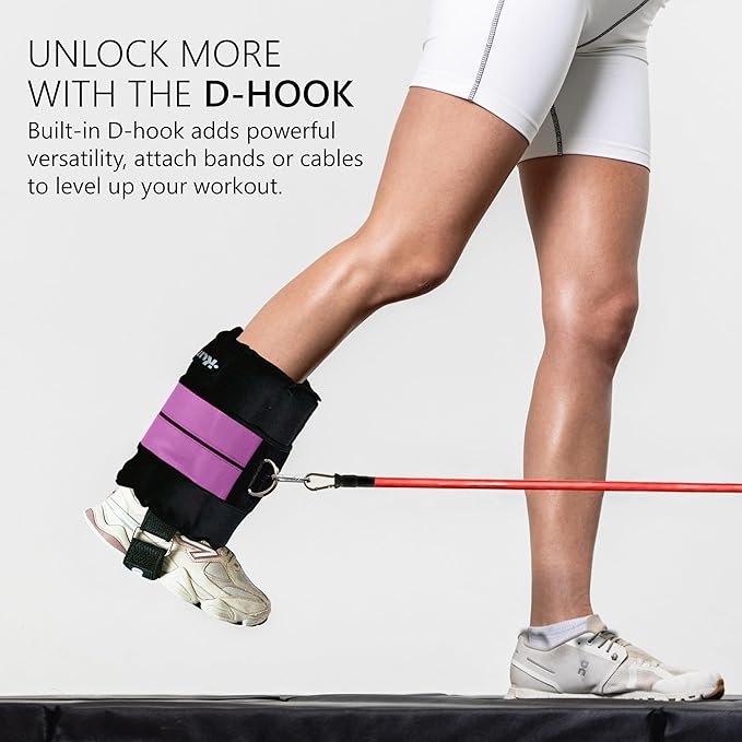 Ankle Weights 4β40 lbs with Dual Strap System (Heel & Wrap) β Single, Pair & Bundle Options with Resistance Bands & Handles β Strength Training, Pilates, Yoga, Glutes, Arms & Rehab