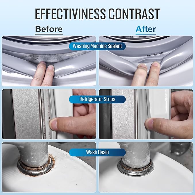 Home Cleaner Gel, Cleaner for Washing Machine, Refrigerator Strips, Household Shower, Kitchen Sinks, Walls, Tiles, Bathrooms- 20 fl oz