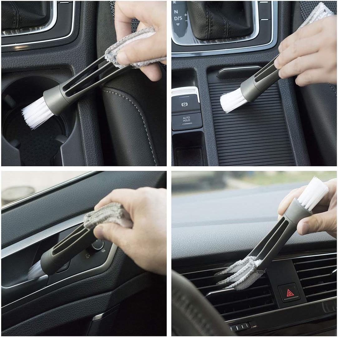 (3 Pack) Microfiber Car Duster Exterior Scratch Free, Extendable Handle Interior Multipurpose dust Cleaning Duster for car(Medium)