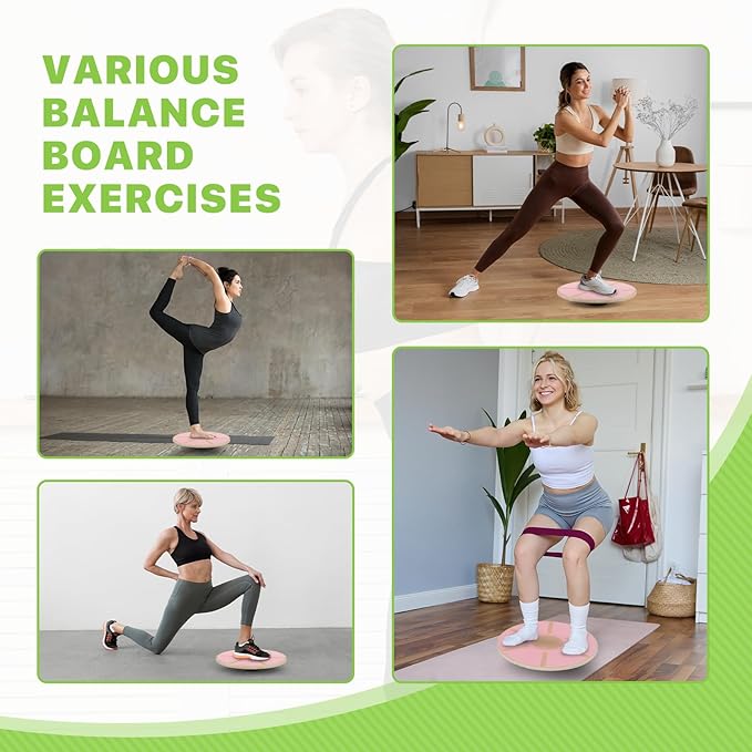 Wobble Aerobic Step Platform Balance Board with Non-skid Tpr Bump Surface, 360 Rotation for Stability Training, Versatile Home Gym Exercise Workout Step Aerobics Platform