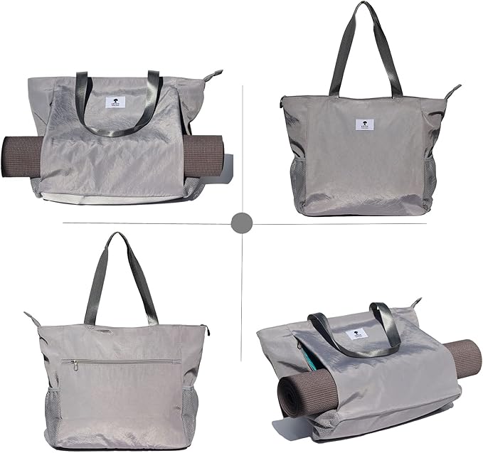 ESVAN Yoga Mat Bag Yoga Tote Carrier Shoulder Bag Carryall Tote for Office,Yoga,Pilates,Travel,Beach and Gym