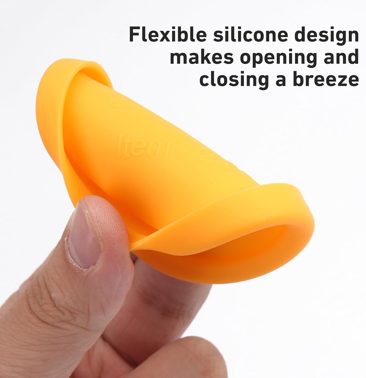 1 Pack Silicone Powder Cleanser Lids Compatible with Bar Keepers Friend, Comet, Ajax Powder Cleanser (12 oz & 21oz), Moisture Resistance, Cleanser Accessory to Keep Powder Dry (Orange)