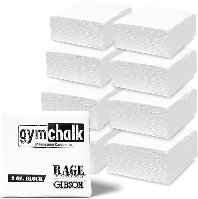 Premium Gym Chalk, Pure Magnesium Carbonate Chalk for Excellent Grip, Weightlifting, Gymnastics, Rock Climbing - Block Chalk 1 LB