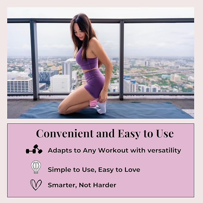 AMOYOU Wrist & Ankle Weights for Women – 2 lb Ankle Weights (Set of 2, 1 lb Each) | Arm Weights for Women | Leg Weights for Walking, Yoga, Cardio & Strength Training