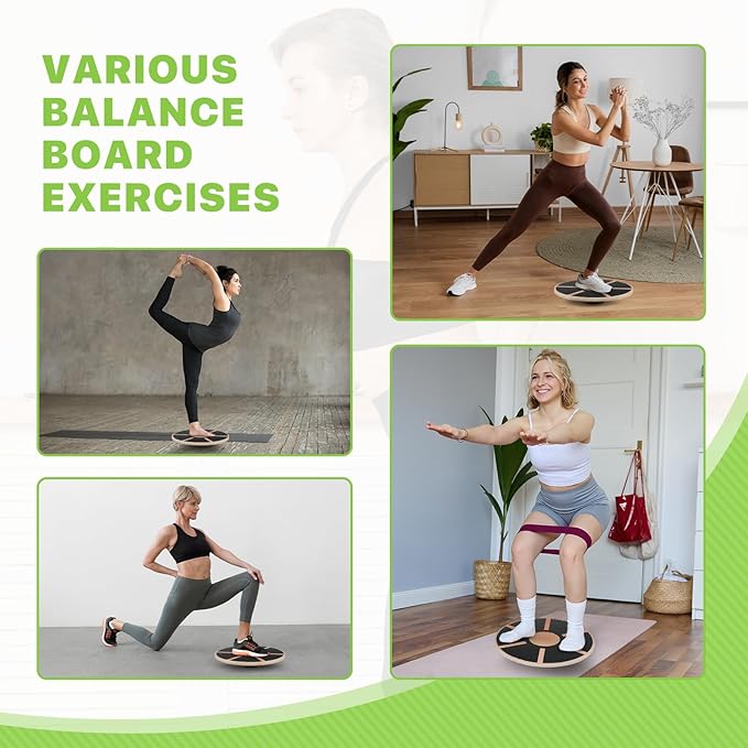 Wobble Aerobic Step Platform Balance Board with Non-skid Tpr Bump Surface, 360 Rotation for Stability Training, Versatile Home Gym Exercise Workout Step Aerobics Platform