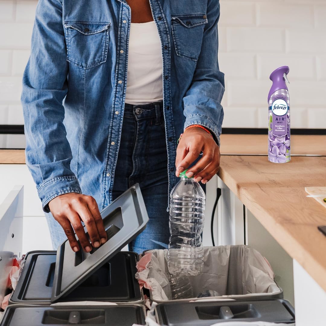 Febreze Air Mist Air Freshener Spray, Odor-Fighting Room Spray, Air Fresheners for Home and Bathroom and Kitchen, Aerosol Can, Southen Lilac Mornings Scent, 8.8oz, 3 Count