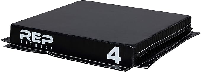 REP Fitness Stackable Soft Foam Plyo Boxes, Adjustable Jump Platforms for Home Gym Training, Durable Cushioned Step for Exercise, Balance, Squats, HIIT Workouts, Strength Conditioning, Vinyl Cover