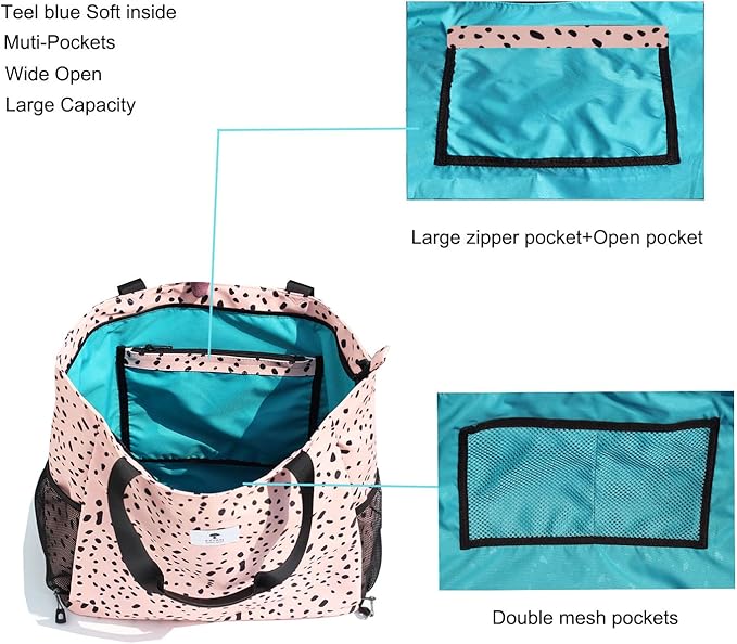ESVAN Yoga Mat Bag Yoga Tote Carrier Shoulder Bag Carryall Tote for Office,Yoga,Pilates,Travel,Beach and Gym