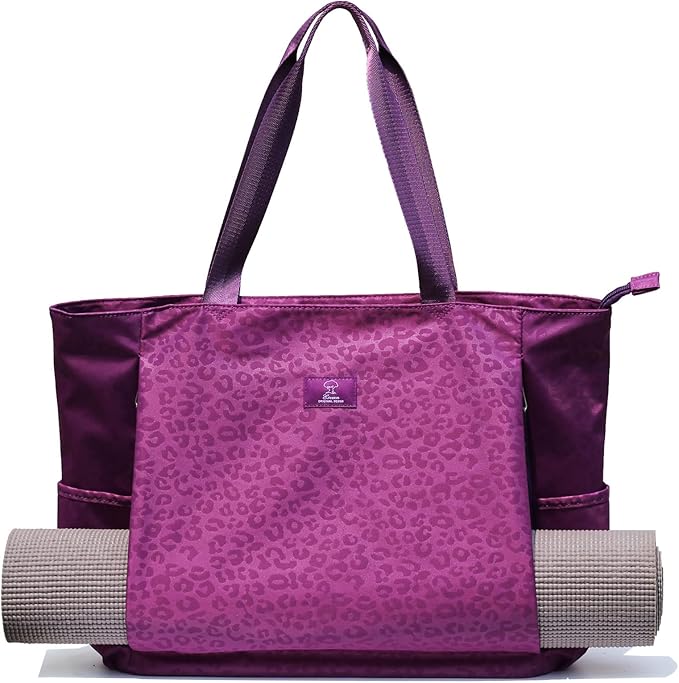 ESVAN Yoga Mat Bag Yoga Tote Carrier Shoulder Bag Carryall Tote for Office,Yoga,Pilates,Travel,Beach and Gym