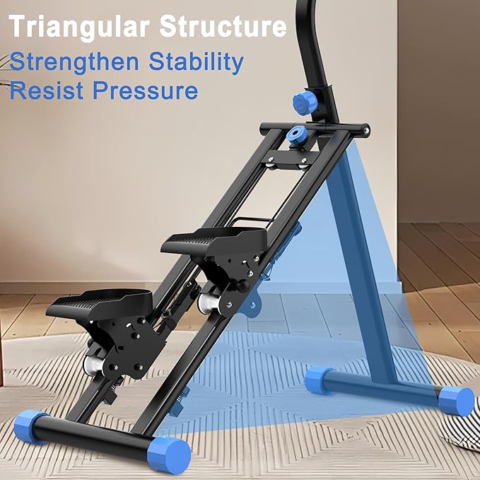 Stair Stepper for Home-Upgrade Vertical Climber Workout Machine for Full-Body Exercise Climber Fitness Equipment with Stable Frame Adjustable Handlebar