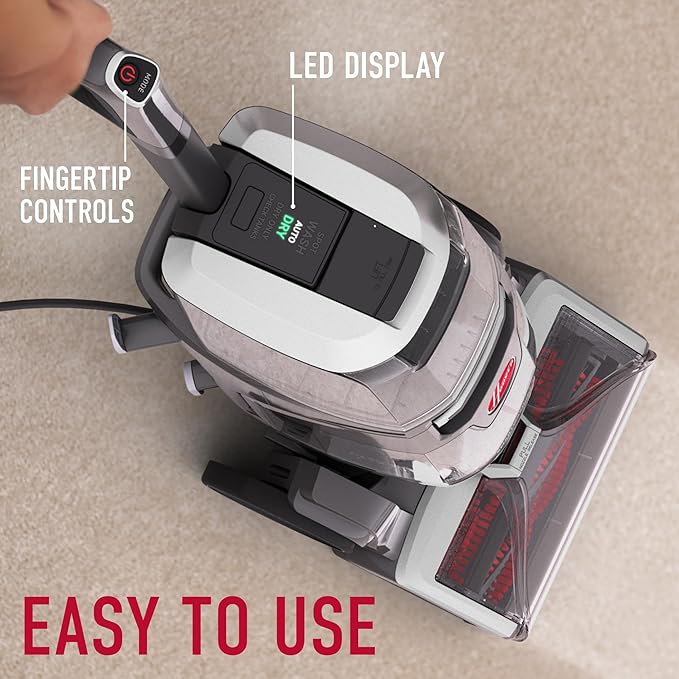 Hoover SmartWash Pet XL Upright Carpet Cleaner Machine for Carpet and Upholstery, Automatic Deep Cleaning Carpet Shampooer, Converts to Spot Cleaner, Pair with Hoover Carpet Cleaner Solution