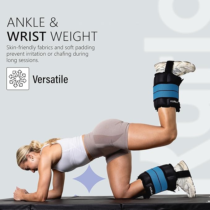 Ankle Weights 4β40 lbs with Dual Strap System (Heel & Wrap) β Single, Pair & Bundle Options with Resistance Bands & Handles β Strength Training, Pilates, Yoga, Glutes, Arms & Rehab