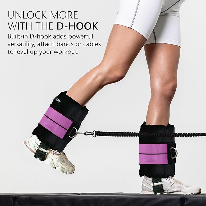 Ankle Weights 4β40 lbs with Dual Strap System (Heel & Wrap) β Single, Pair & Bundle Options with Resistance Bands & Handles β Strength Training, Pilates, Yoga, Glutes, Arms & Rehab