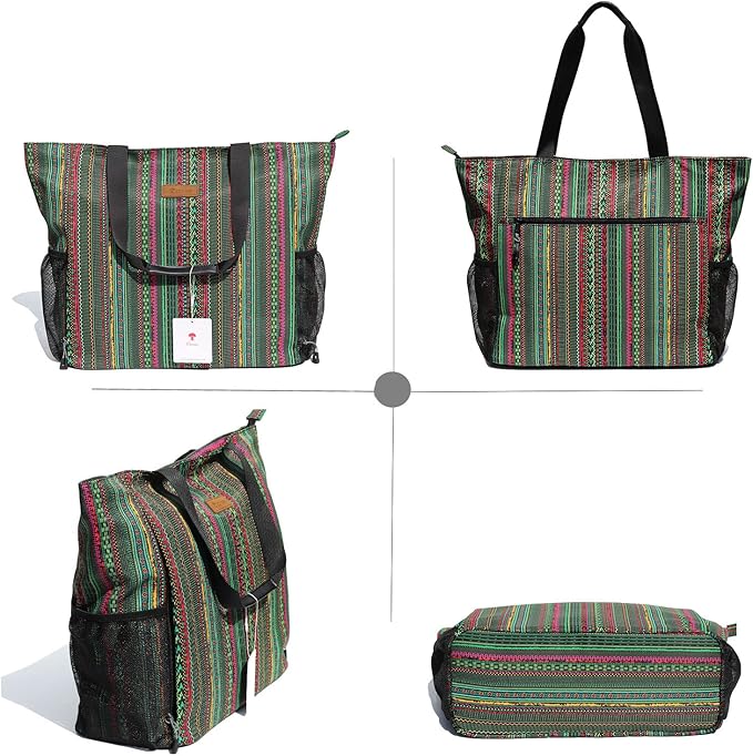 ESVAN Yoga Mat Bag Yoga Tote Carrier Shoulder Bag Carryall Tote for Office,Yoga,Pilates,Travel,Beach and Gym