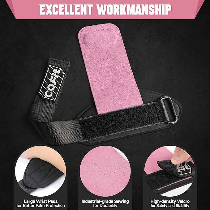 COFIT Wrist Straps for Weightlifting, Workout Wrist Wraps with Dual-Layer Oxford Leather, Enhanced Grip for Optimal Hand and Wrist Protection, Gym Lifting Straps for Deadlift and Powerlifting