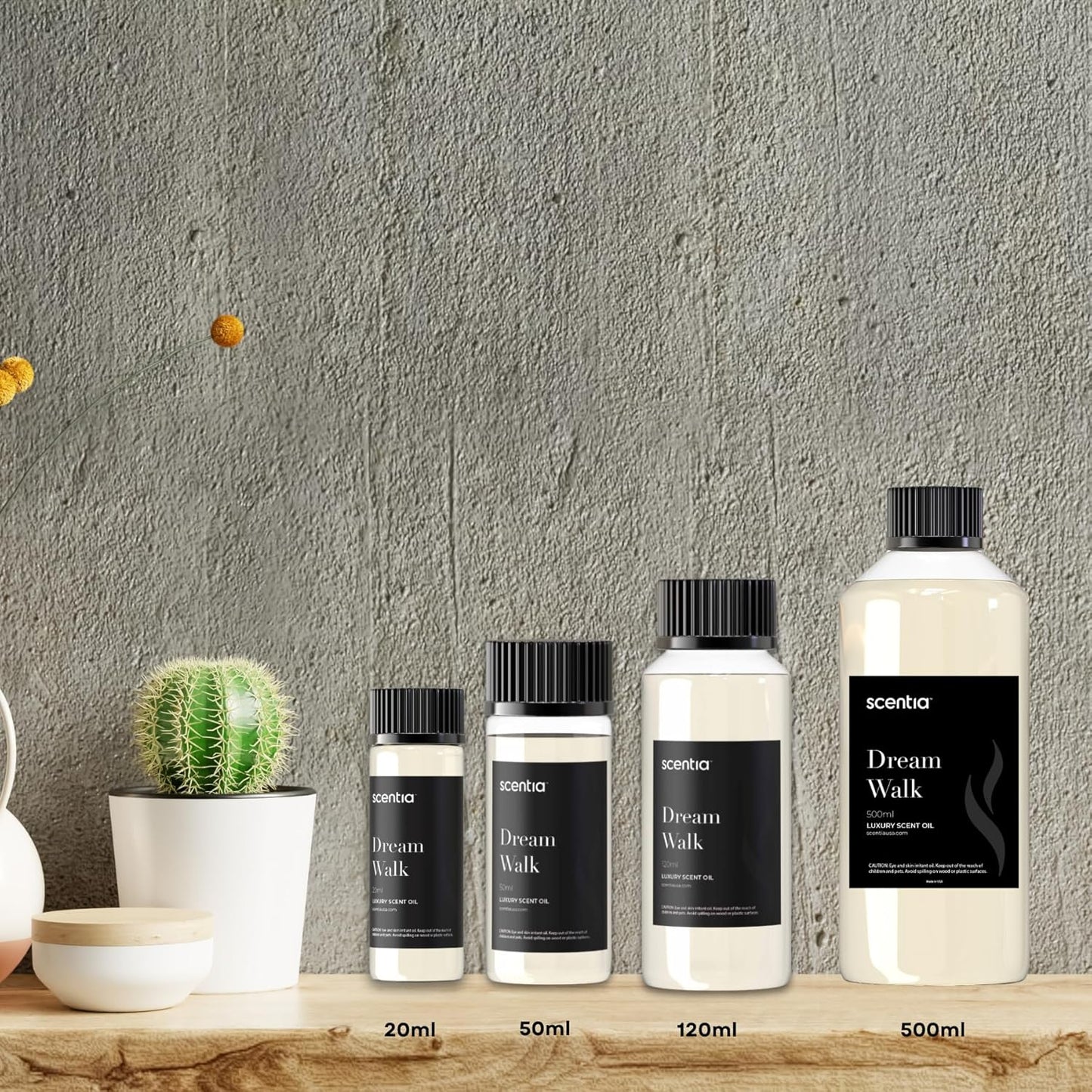 Scentia Hotel Diffuser Oil - 120 ml 4.06 fl oz - Fragrance Oil Blend with White Tea, Natural Home Fragrance and Hotel Scent for Diffusers & Machines -Dream Walk, Thanksgiving Gift