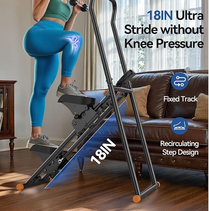 Niceday Steppers for Exercise at Home, Stair Stepper with Handlebar, Stair Climber, Stair Master with 300LBS Loading Capacity