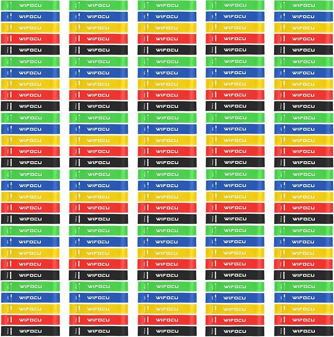 150 Pcs Bulk Fitness Resistance Bands Set for Gym Members Sports Class Students Gift, 5 Pieces Each with Storage & Carry Bag, Professional Grade Elastic Bands for Home Outdoor Workout Yoga Pilates
