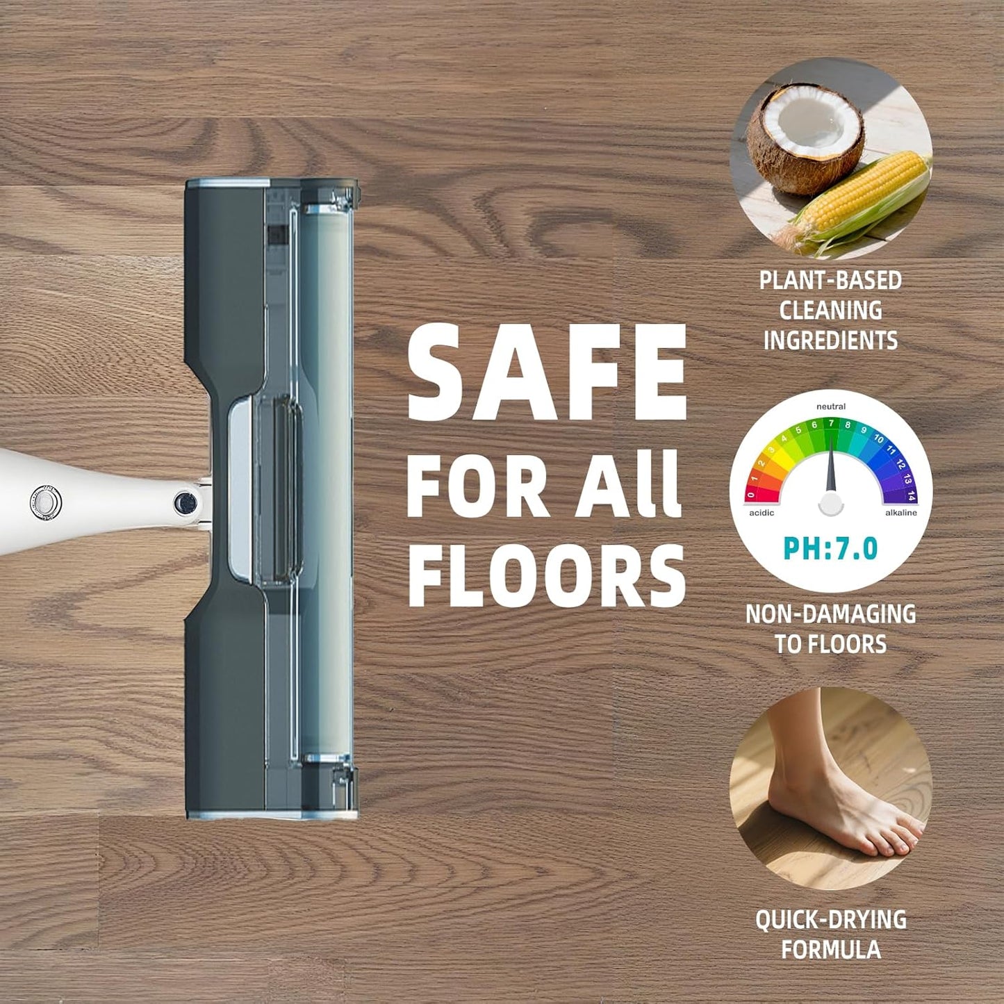 Robot Mop Cleaning Solution,100X Concentrated Floor Cleaner compatible with All Robot Vacuum and Mop,Plant-Based, Pet-Safe Formula for Hardwood,Tile, Laminate,Vinyl,16.9 Fl Oz(Pack of 4)