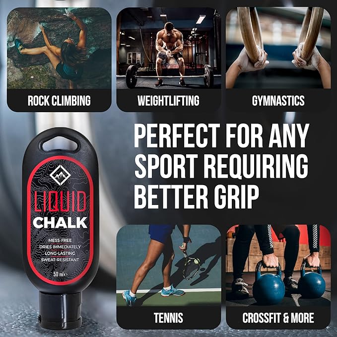 SURVIVOR Gym Chalk - Climbing Chalk, Lifting Chalk, Gymnastics Chalk - Pure Magnesium Carbonate Hand Chalk Powder, Weightlifting Chalk Gym - Rock Climbing Chalk for Weights