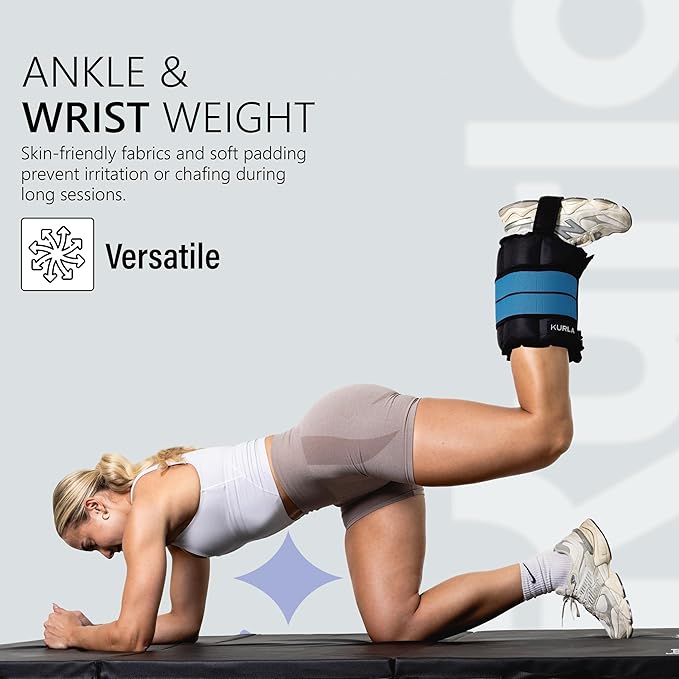 Ankle Weights 4β40 lbs with Dual Strap System (Heel & Wrap) β Single, Pair & Bundle Options with Resistance Bands & Handles β Strength Training, Pilates, Yoga, Glutes, Arms & Rehab