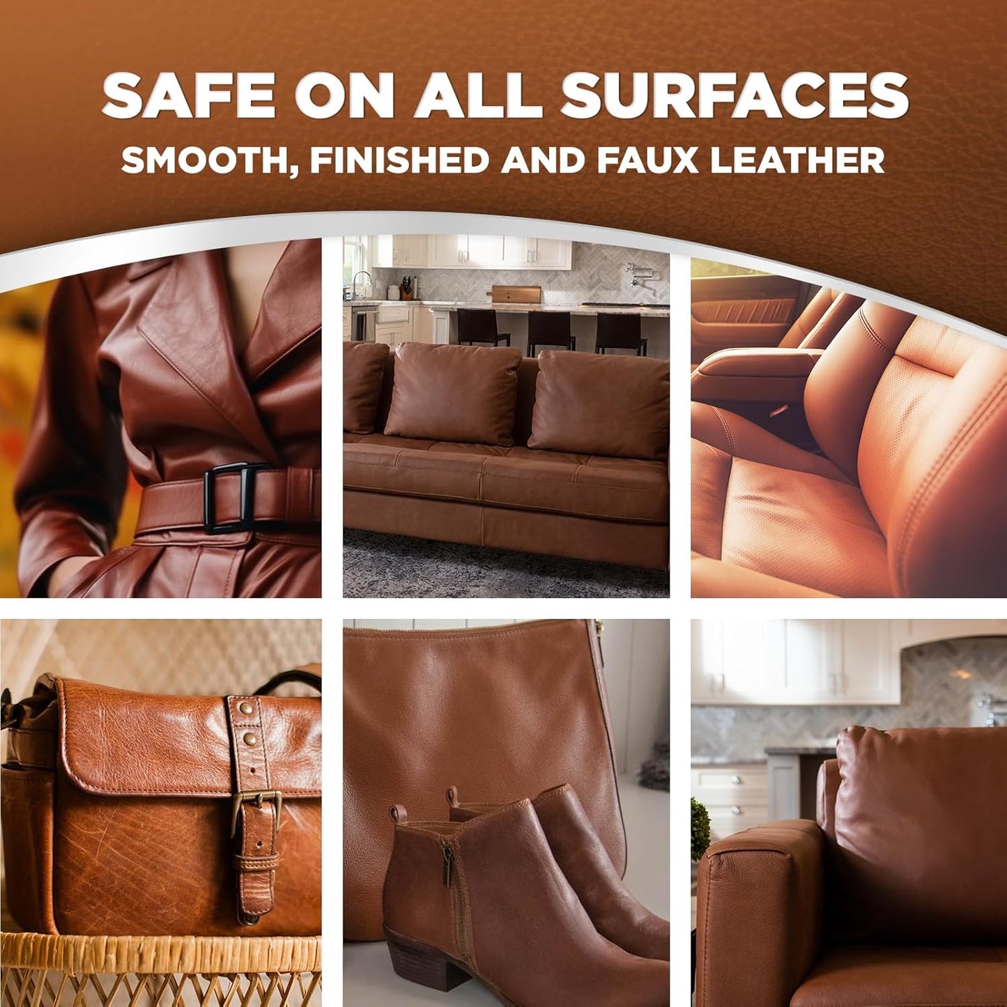 Weiman Stainless Steel Wipes and Leather Wipes - Clean and Polish Appliances for a Brighter and Longer Shine - Clean, Condition and Restore Leather Surfaces - Packaging May Vary