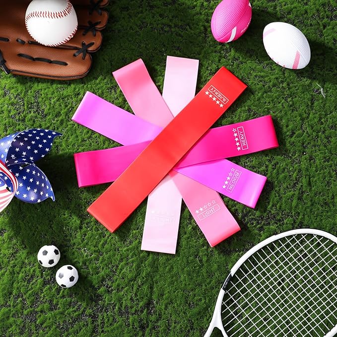 Deekin 20 Pcs Resistance Bands for Women Men 10-115 Lbs 5 Different Resistance Levels Loop Exercise Bands for Leg Working Gym