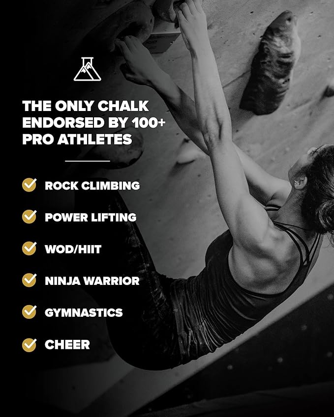 Friction Labs Gym Chalk – Magic Ball, PRO Ball (Chalk Bag Sock) or Discs | Non-Toxic Climbing Chalk for Bouldering, Gymnastics & More