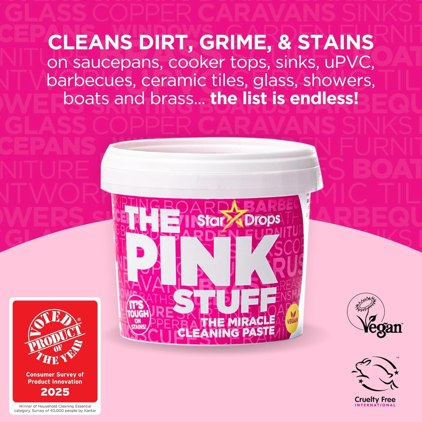 Stardrops - The Pink Stuff - The Miracle All Purpose Cleaning Paste