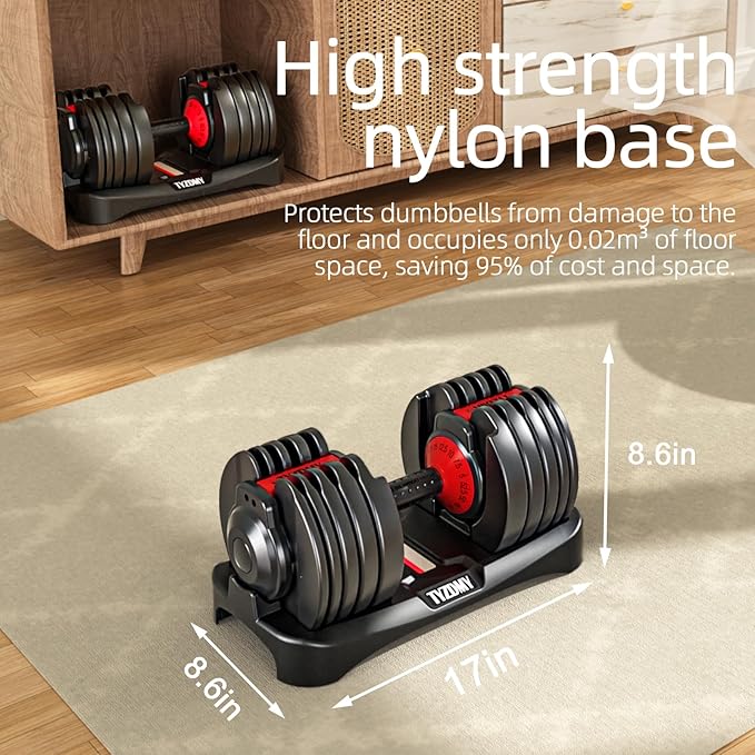Adjustable Dumbbells Set of 2,Free Weights Dumbbells Set,Adjustable Dumbbell Set,52.5 lbs pair 105 lbs,15 in 1,for Men/Women Gym Equipment for Home Strength Training Equipment