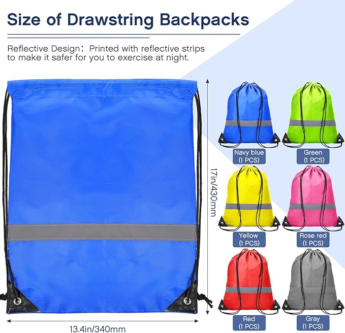36 Pcs Workout Loop Resistance Bands Bulk, Gym Elastic Bands Set, Gym Elastic Bands Set for Fitness Sport Class Students Members Gift Physical with Large Drawstring Backpack Bags