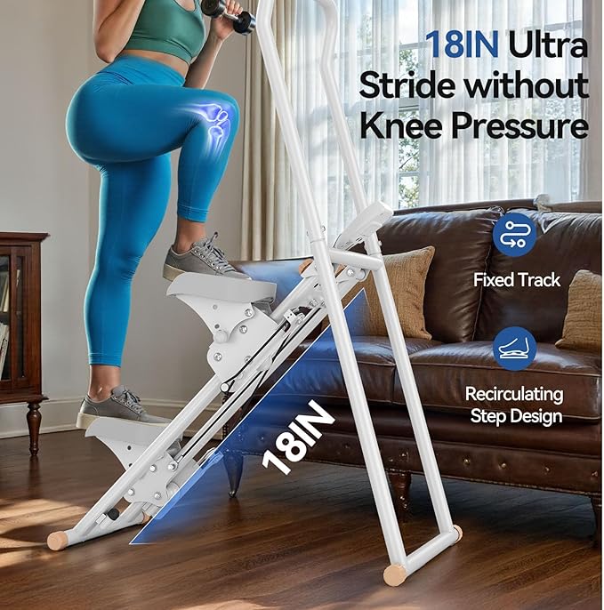 Niceday Steppers for Exercise at Home, Stair Stepper with Handlebar, Stair Climber, Stair Master with 300LBS Loading Capacity
