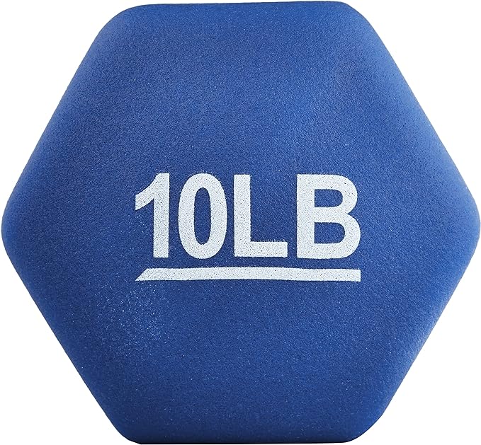 Amazon Basics Neoprene Dumbbell Hand Weights for Exercise and Muscle Toning