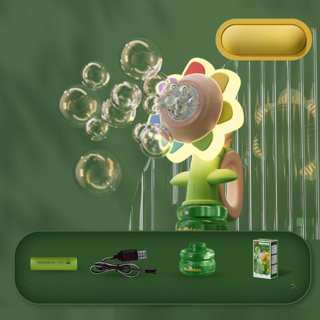Kids Automatic Sunflower Bubble Blower Toy