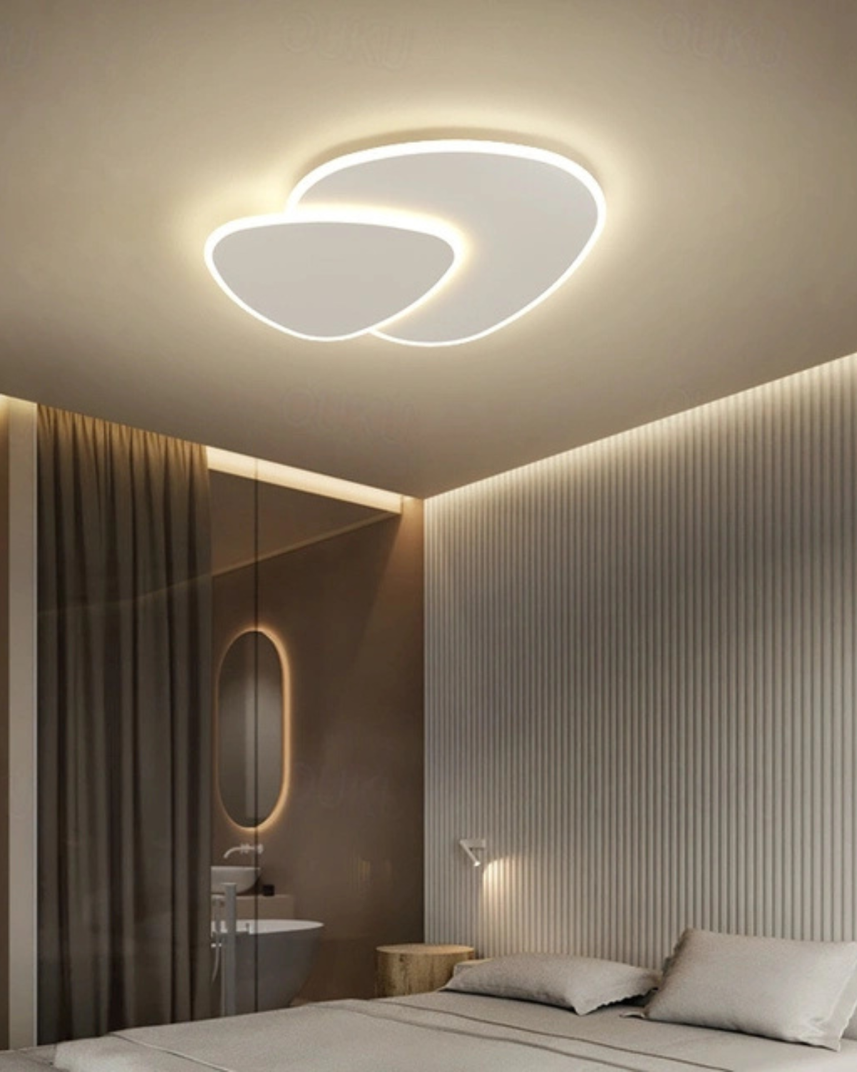 Japandi Flowing LED Ceiling Light