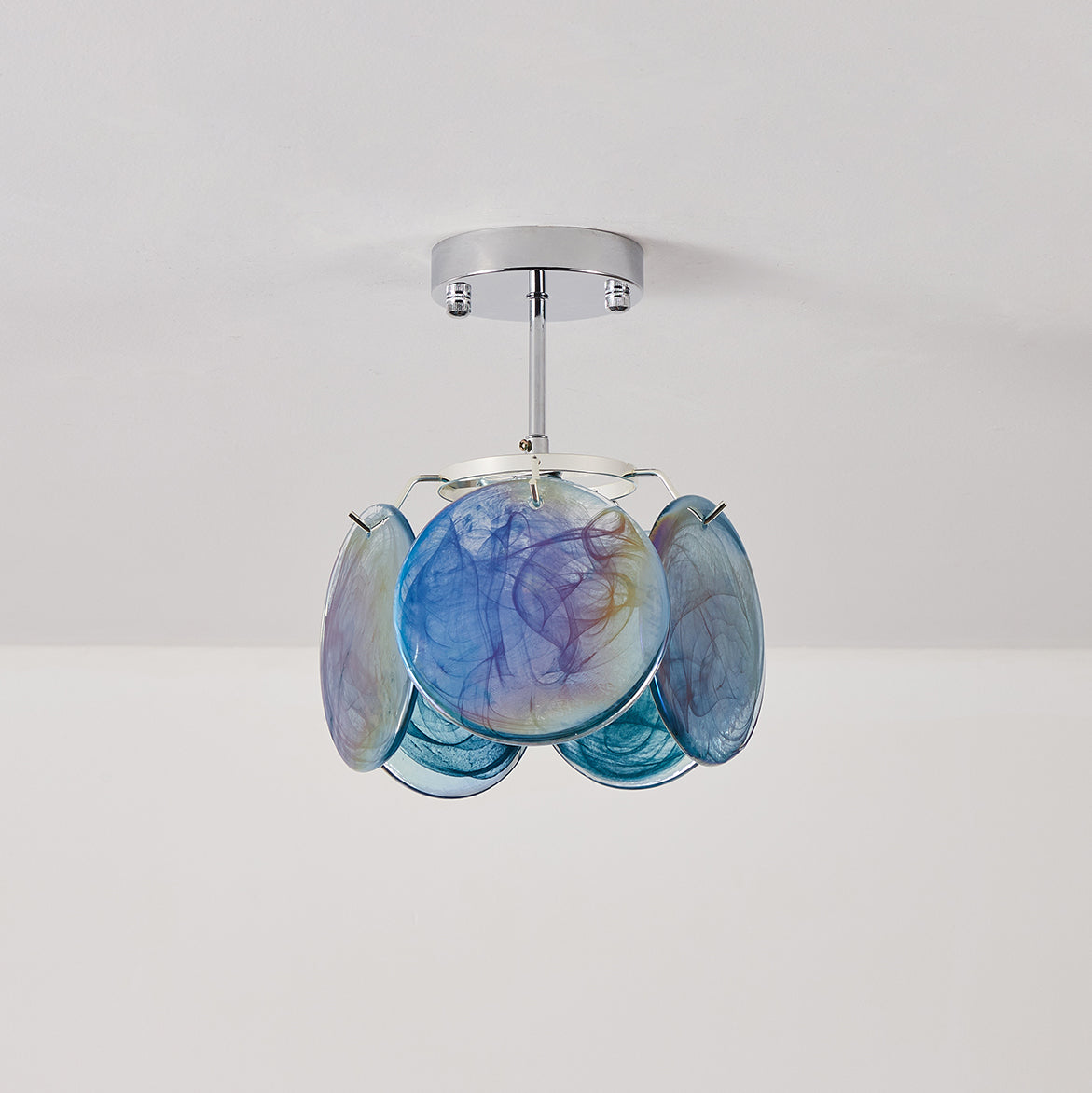 Boho Tinted Glass Ceiling Lamp