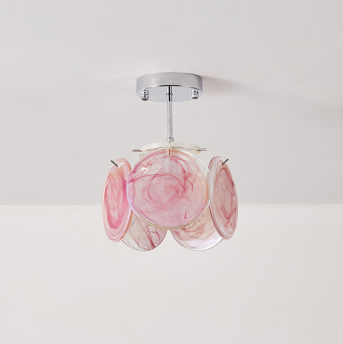 Boho Tinted Glass Ceiling Lamp