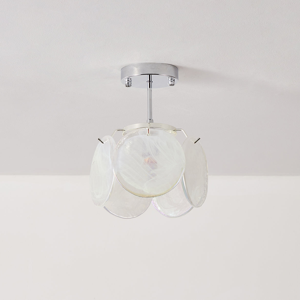 Boho Tinted Glass Ceiling Lamp