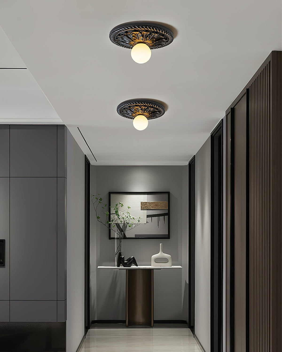 Modern Round Flush Mount Light