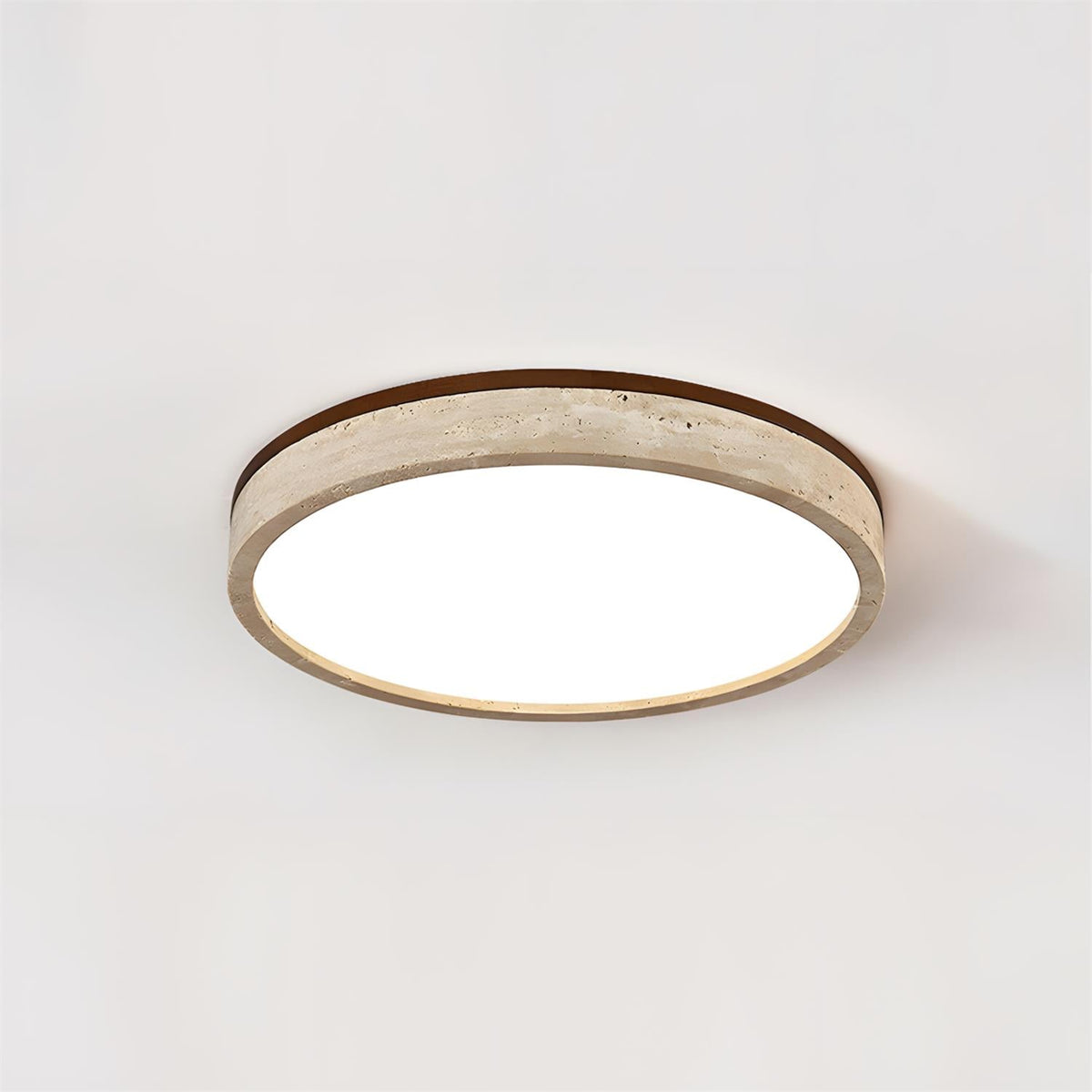 Organic Modern Travertine Ceiling Lamp