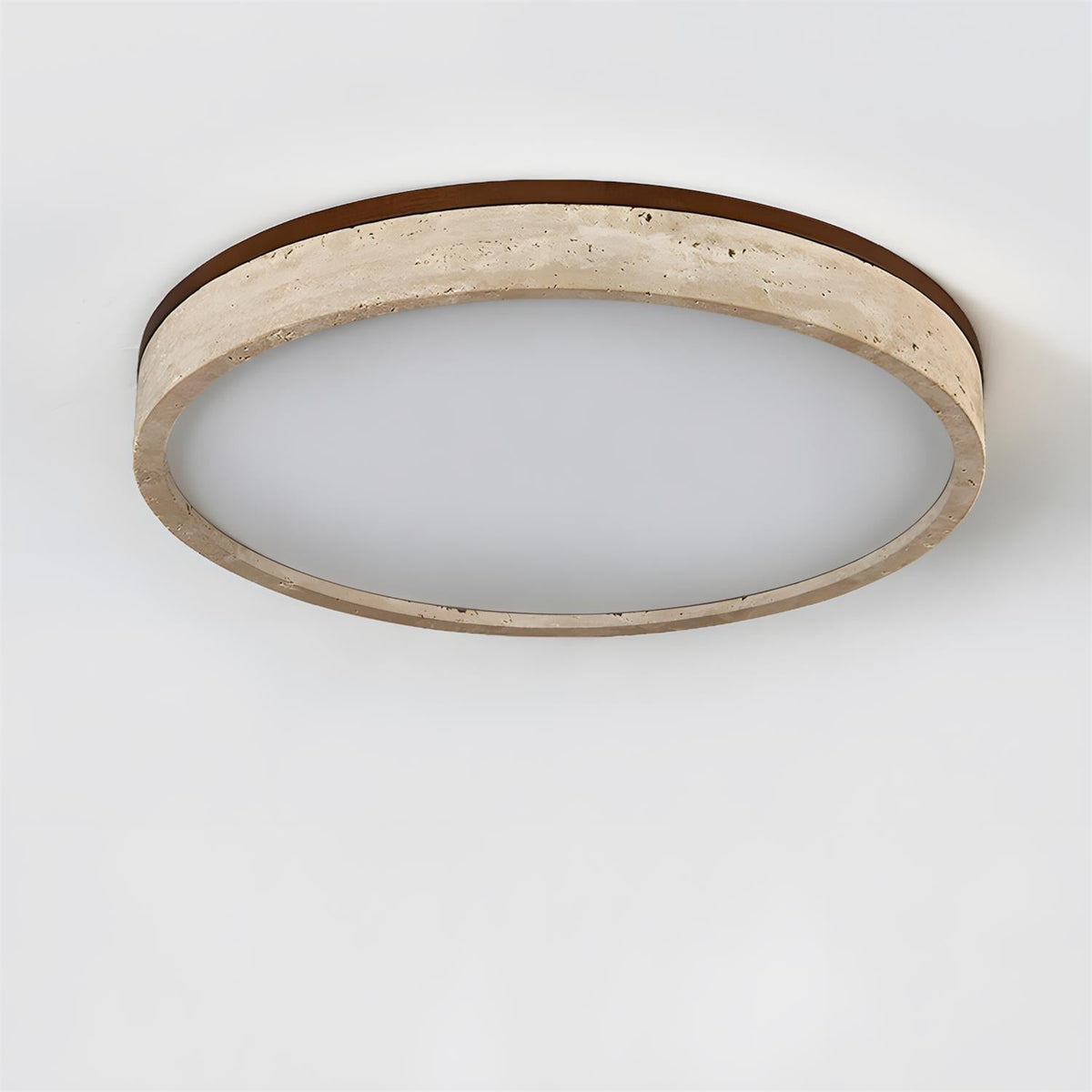 Organic Modern Travertine Ceiling Lamp