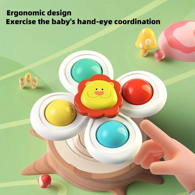 Baby Suction Cup Spinner Toy Set