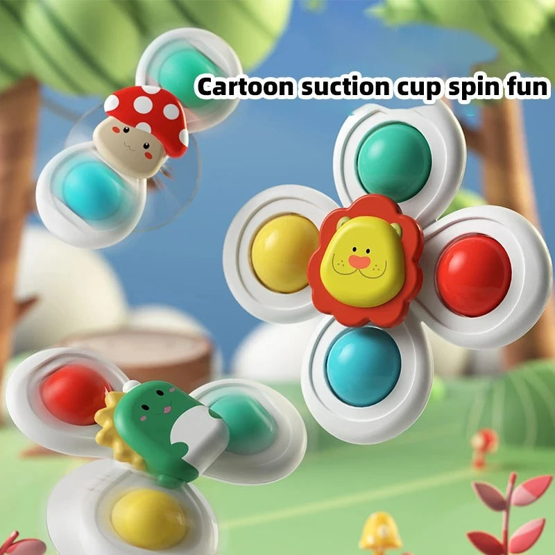Baby Suction Cup Spinner Toy Set