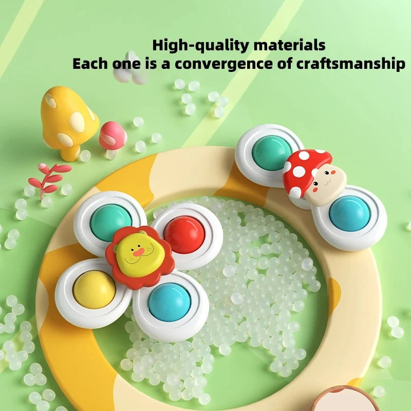 Baby Suction Cup Spinner Toy Set