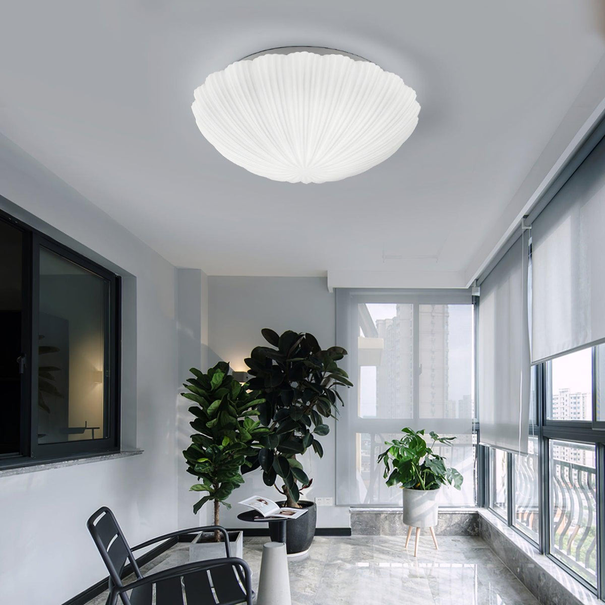 Coastal Seashell Ceiling Lamp
