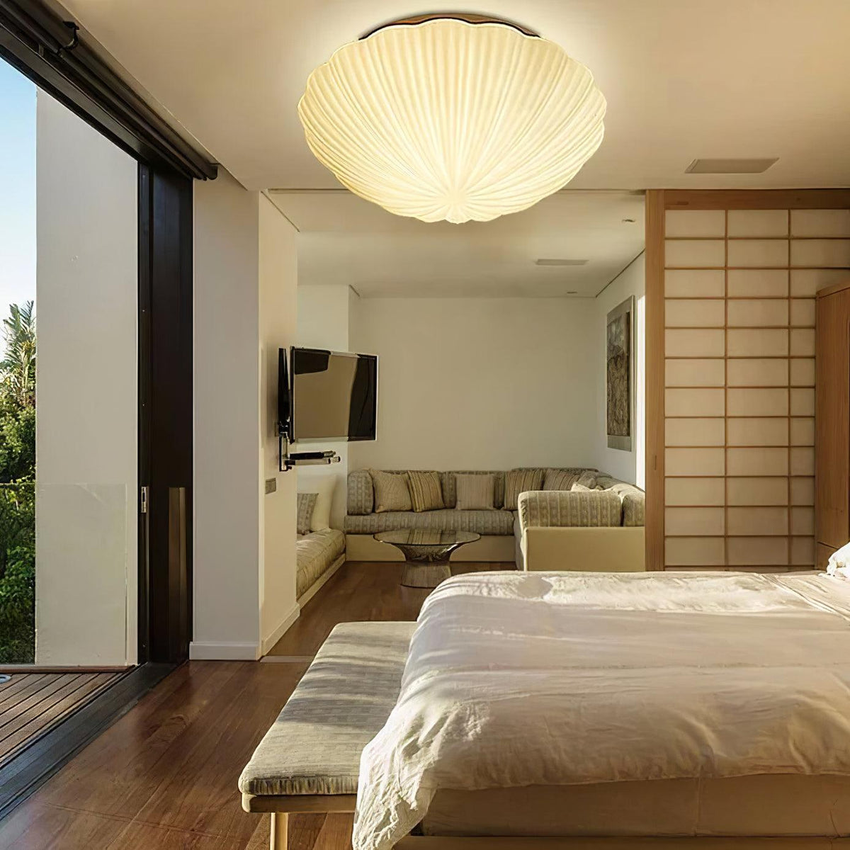 Coastal Seashell Ceiling Lamp