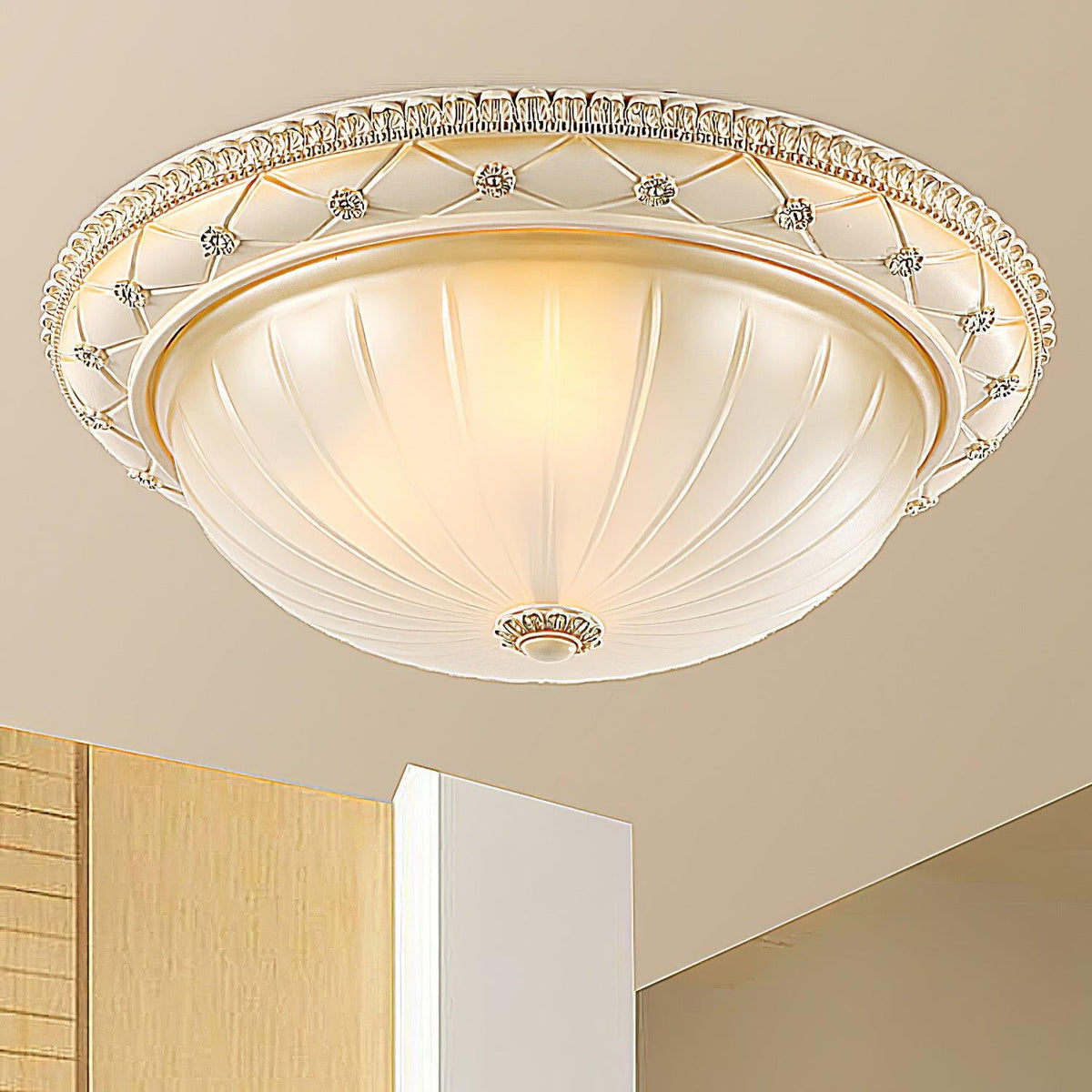 Vintage Resin Flush Mount Ceiling Light