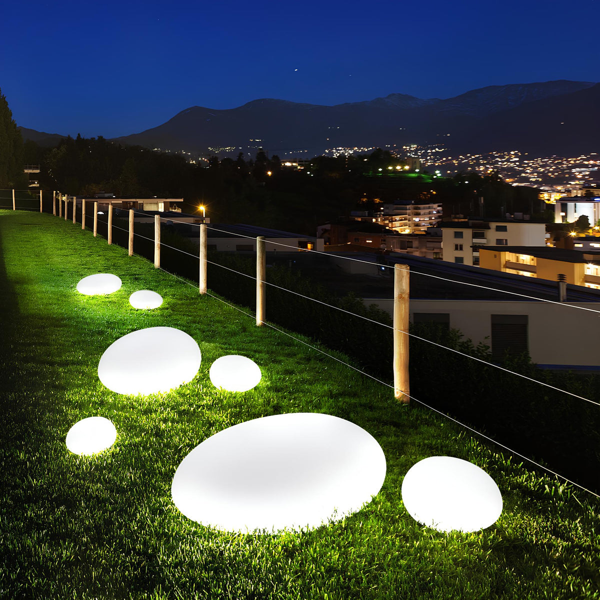 Garden Glow | Solar Outdoor Lights with Remote Control & 16 Color Options | Weather-Resistant Design for Custom Ambience 2